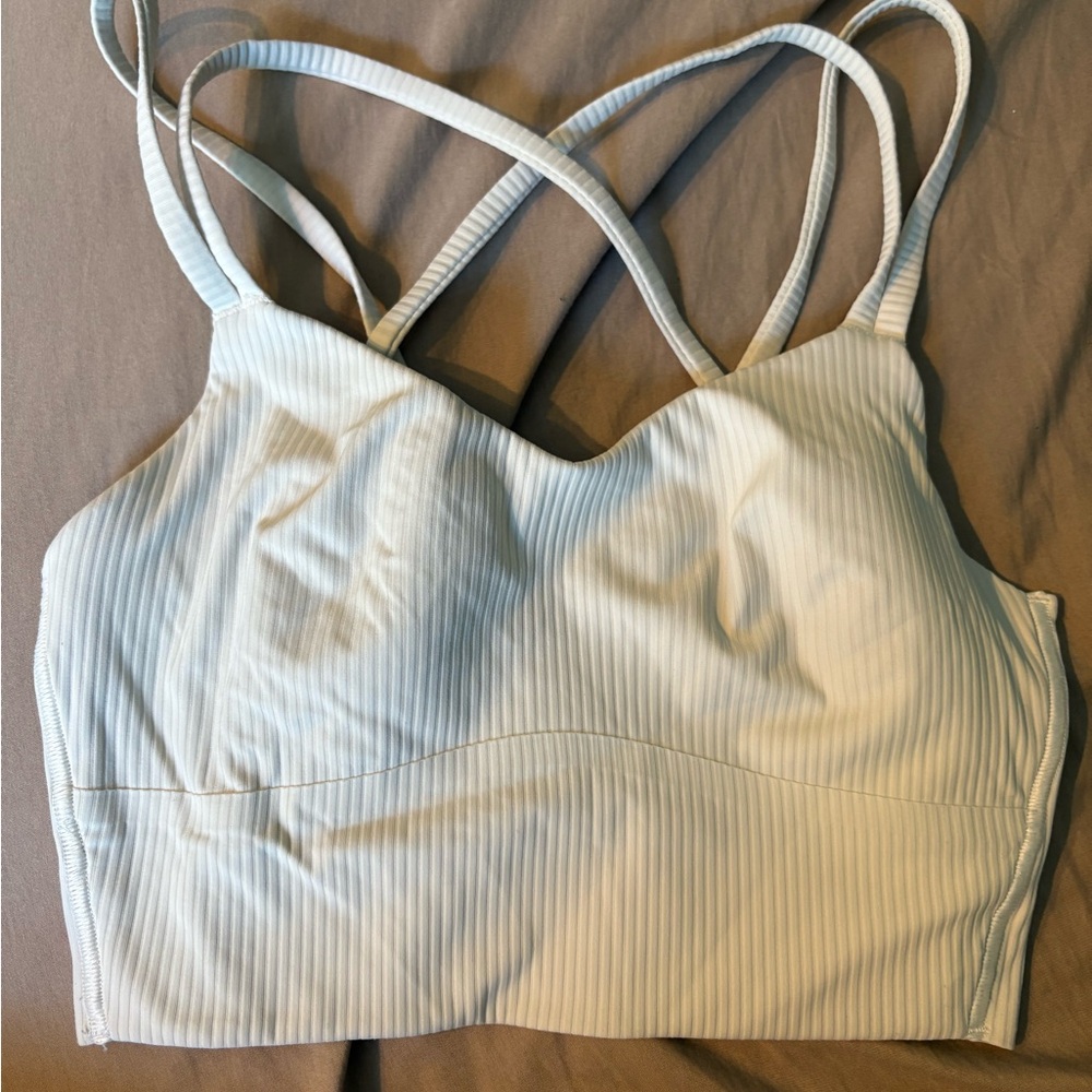 Women's White Strappy Bralette